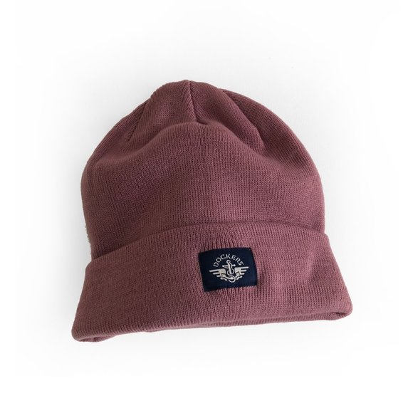 Dockers Other - Dockers unisex mauve pink purple knit beanie hat